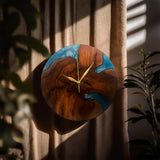 Blue Resin Wall Clock