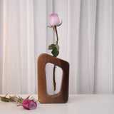 Cocoa Rustic Vase Glass Tube Vase