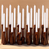 Set of 18 candle stands