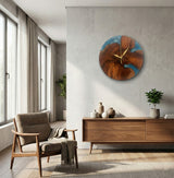 Sheesham Ocean Wall Clock