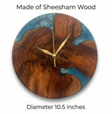 Sheesham Ocean Wall Clock