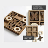 Tic Tac Toe - Wooden Game Board