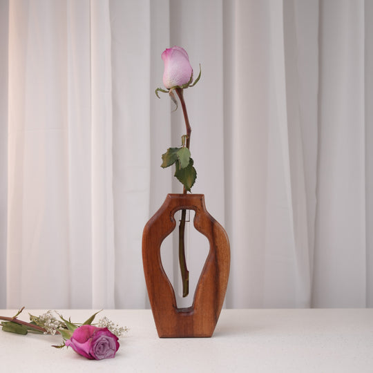 Cocoa Charm Vase Glass Tube Vase