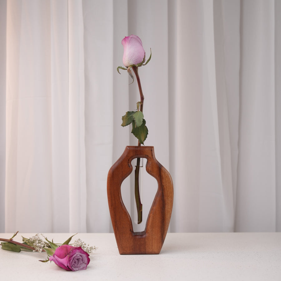 Cocoa Charm Vase Glass Tube Vase