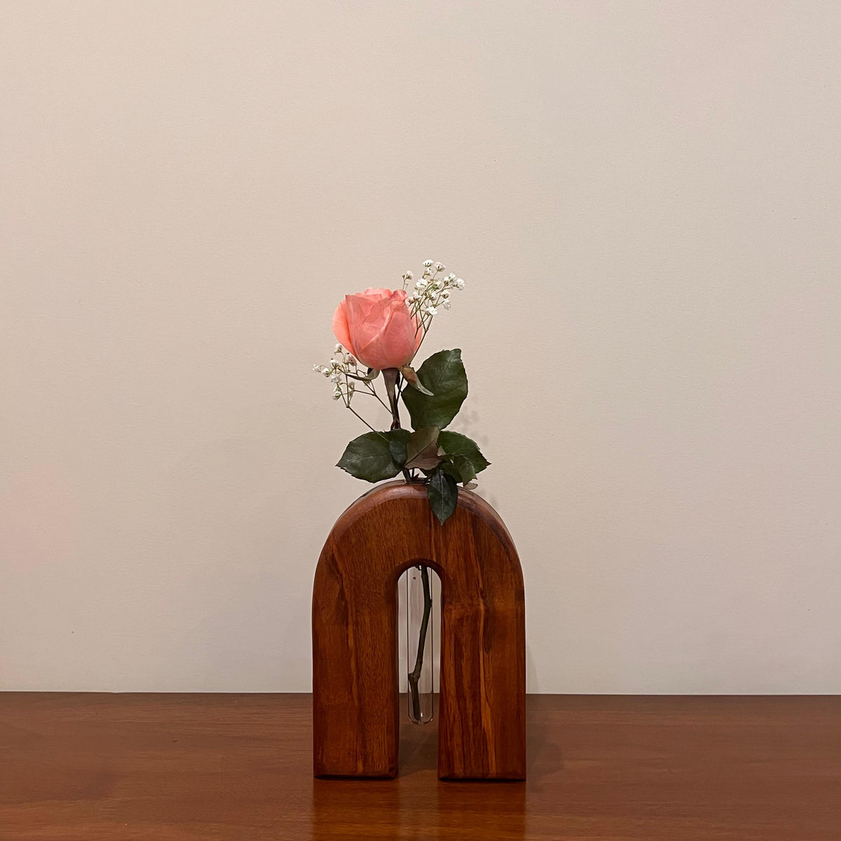 N-Shaped Glass Tube Vase