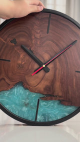 Sheesham Ocean Wall Clock